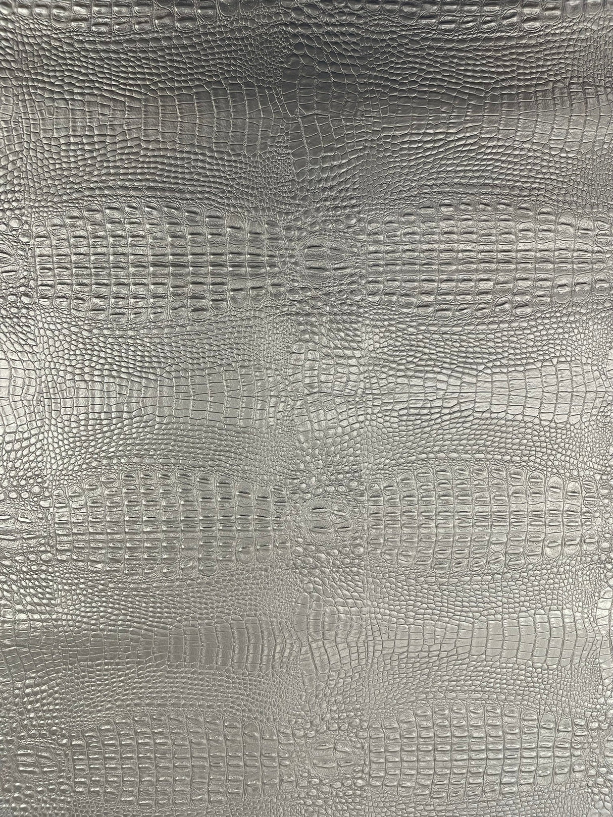 Crocodile Marine Vinyl Faux Leather Fabric - Two Tone Skin Texture, 54" Width (1 Yard)