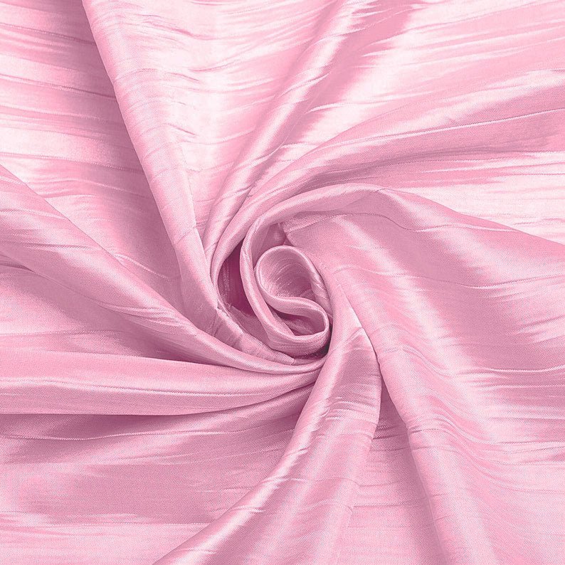 Crushed Taffeta Stretch Taffeta Fabric - Solid, 58" Width (1 Yard)