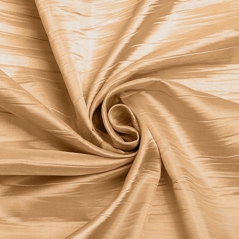 Crushed Taffeta Stretch Taffeta Fabric - Solid, 58" Width (1 Yard)