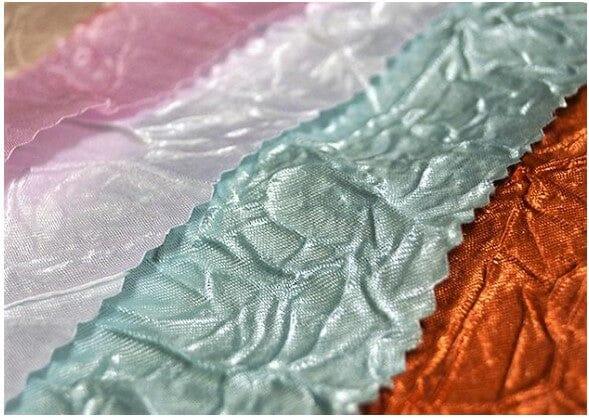 Silky Crush Satin Polyester Fabric - Crushed Charmeuse Satin, Multiple Colors, 54" Width (1 Yard)