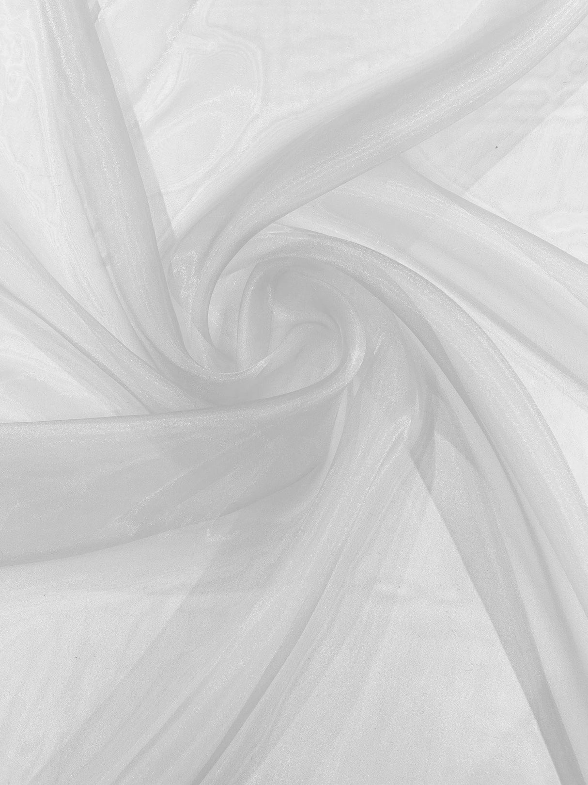 Crystal Organza Nylon Polyester Fabric - Sheer, Lightweight, 59/60" Width (1 Yard)
