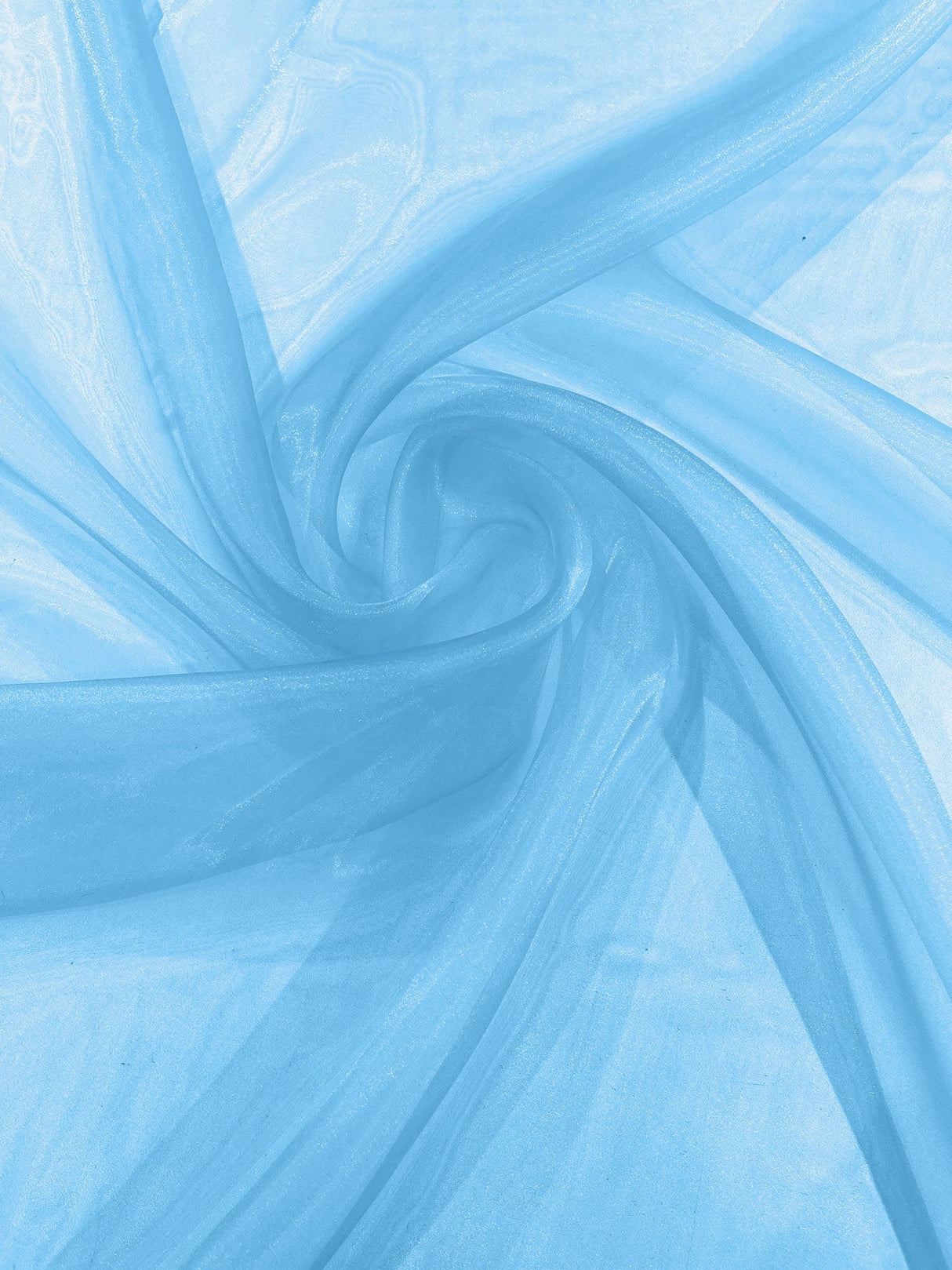 Crystal Organza Nylon Polyester Fabric - Sheer, Lightweight, 59/60" Width (1 Yard)