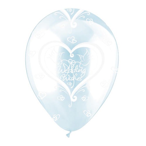 Wedding Wishes Latex Balloons 12 Inch
