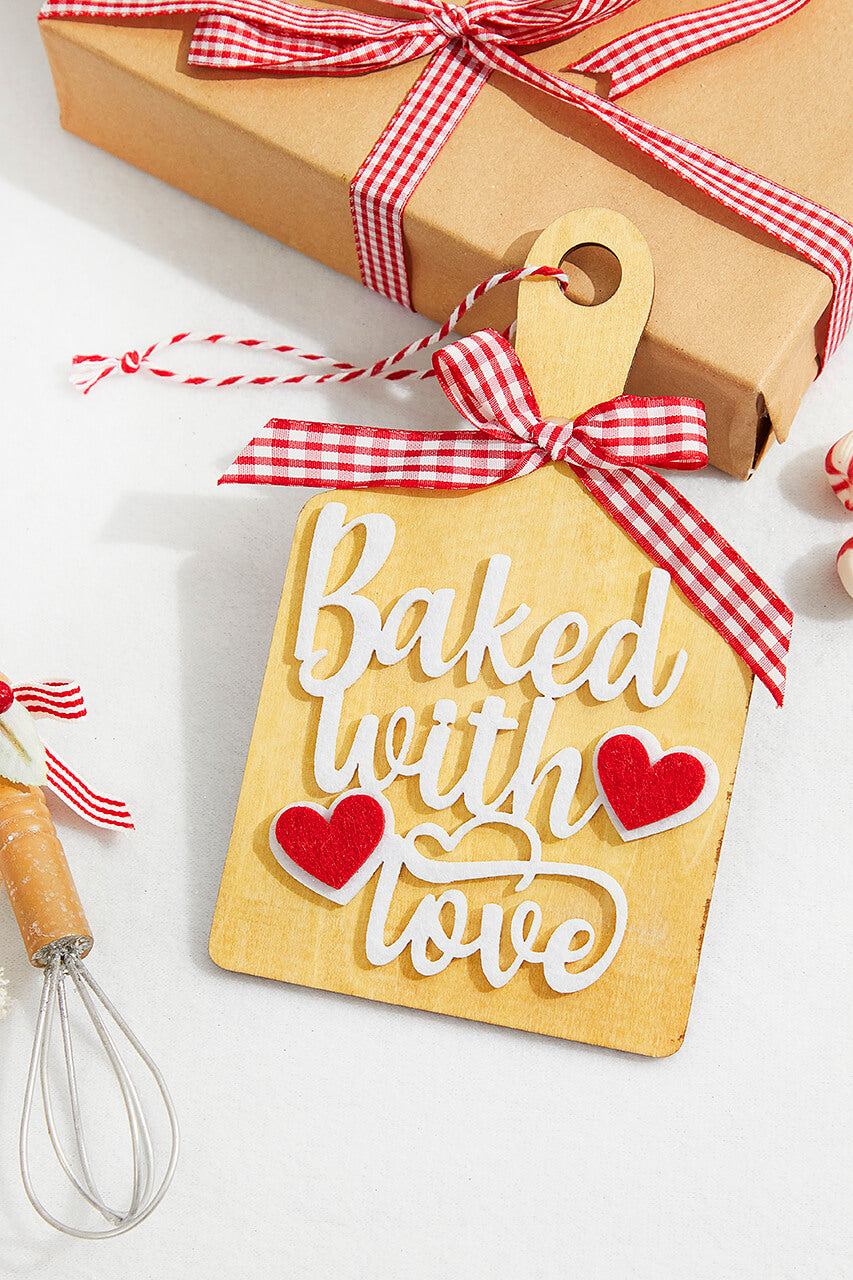 8” Baked With Love Chopping Board Ornament