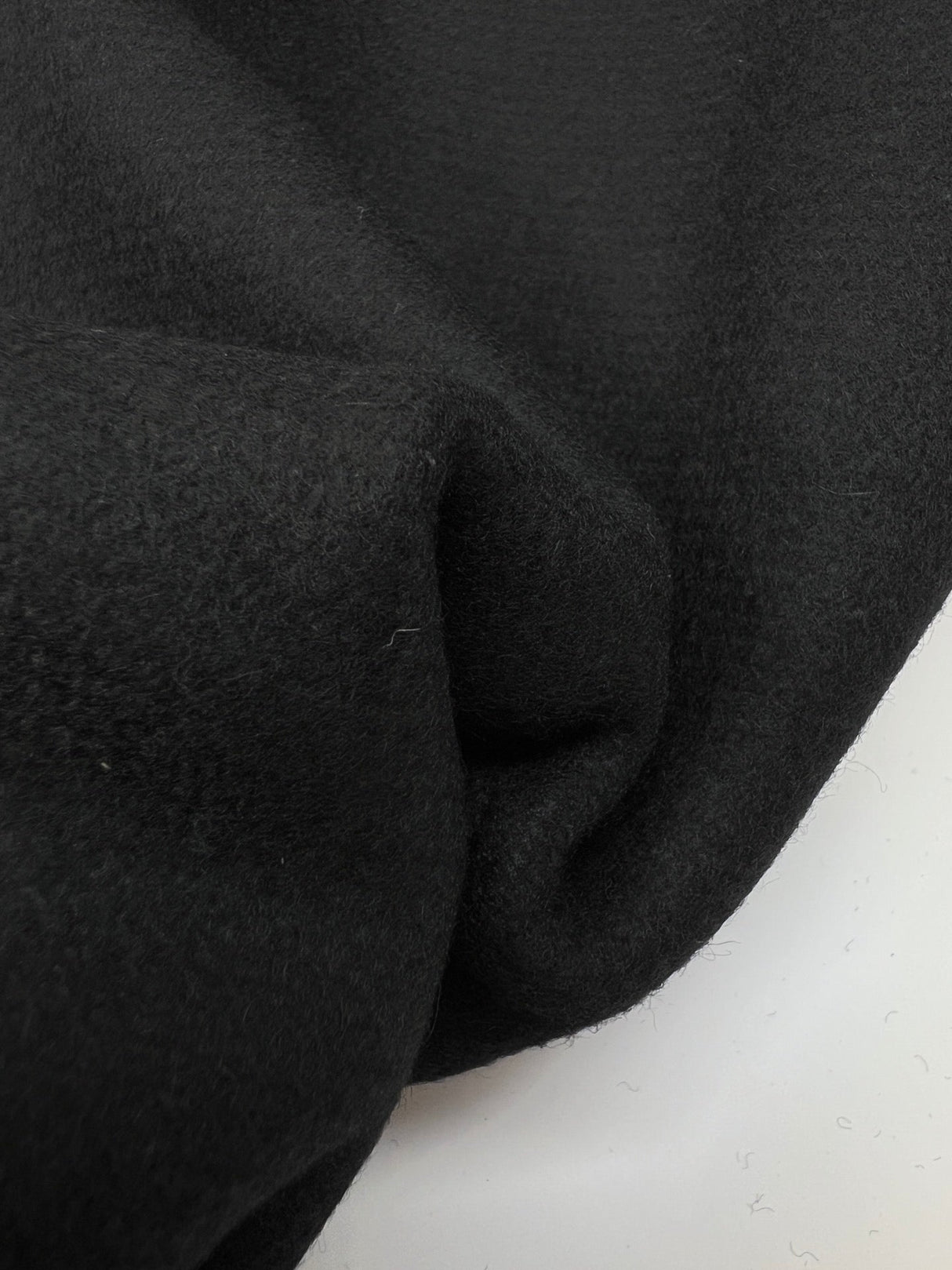 Wool Double Weave Tweed Black