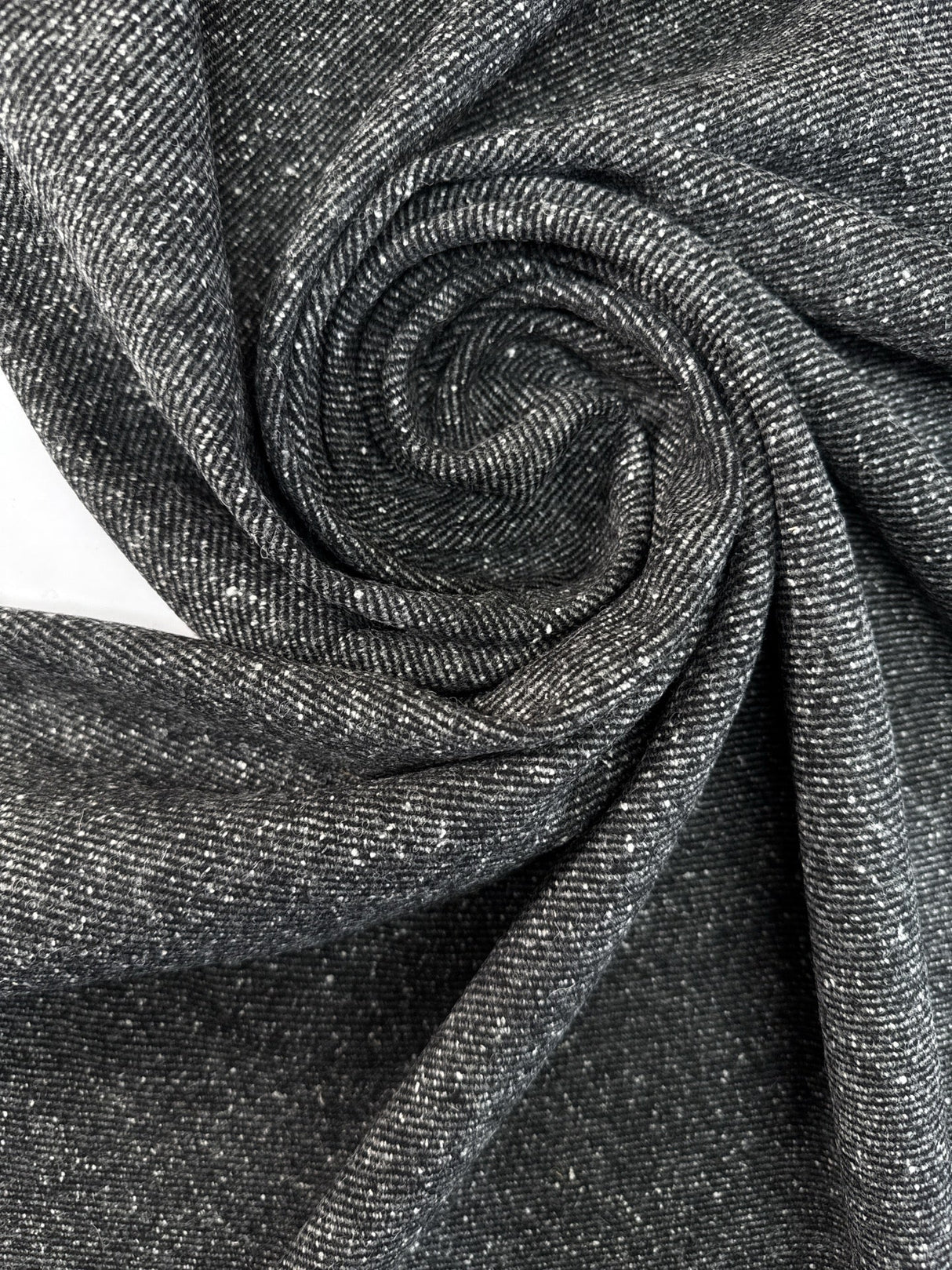 Wool Tweed Melange Gray