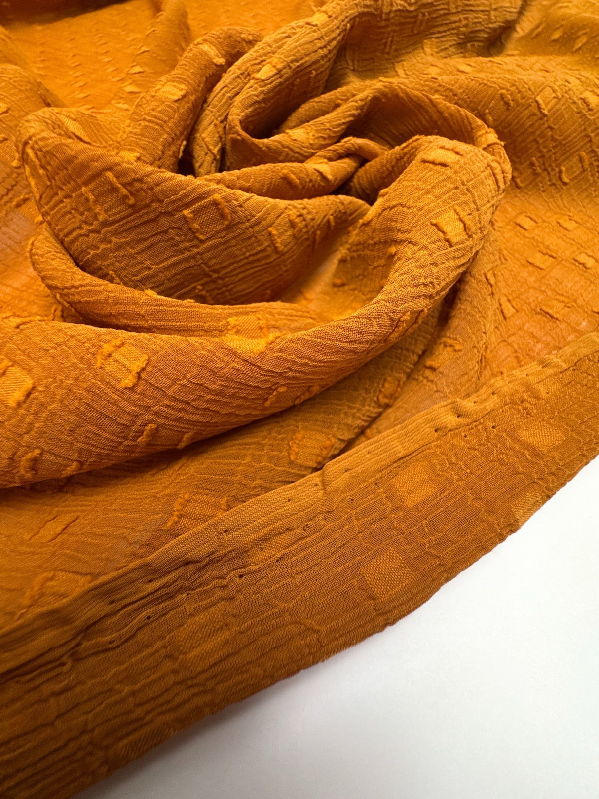 Polyester Chiffon Geometric Brown-Orange