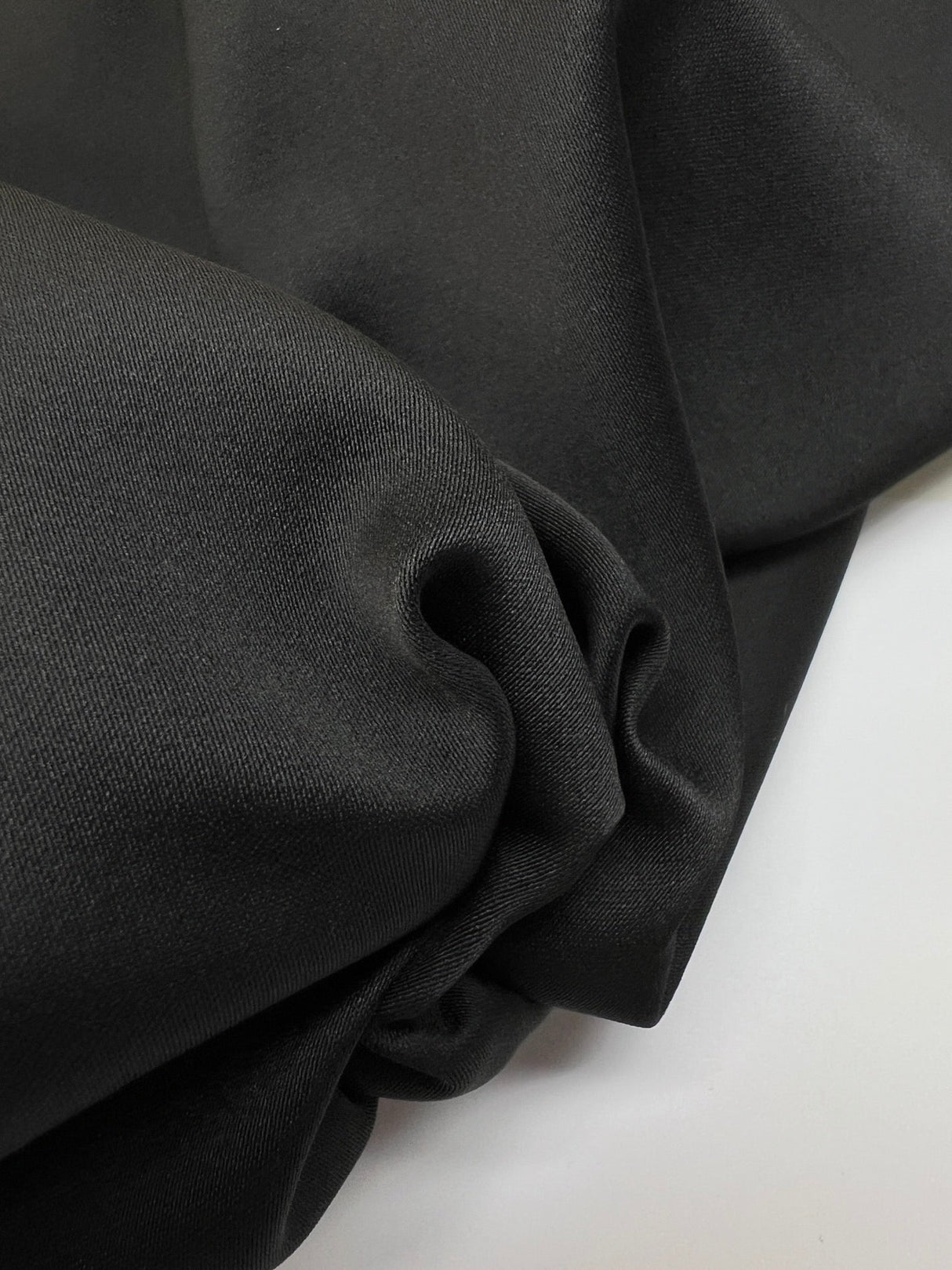 Black Doubleface Polyamide Fabric
