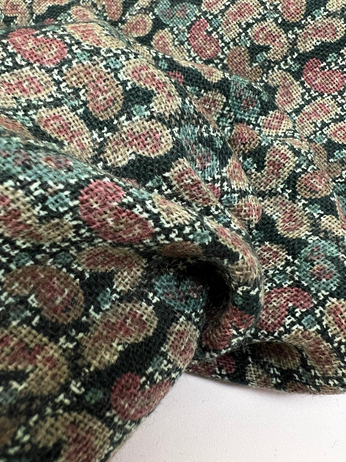 Wool Printed Abstract Fabric