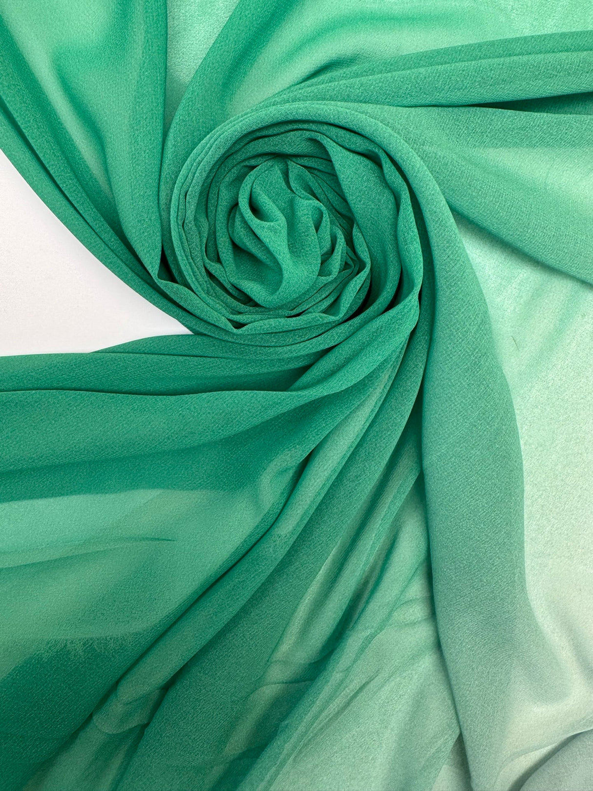 Polyamid Huckaback Fabric Degradé Green Blue