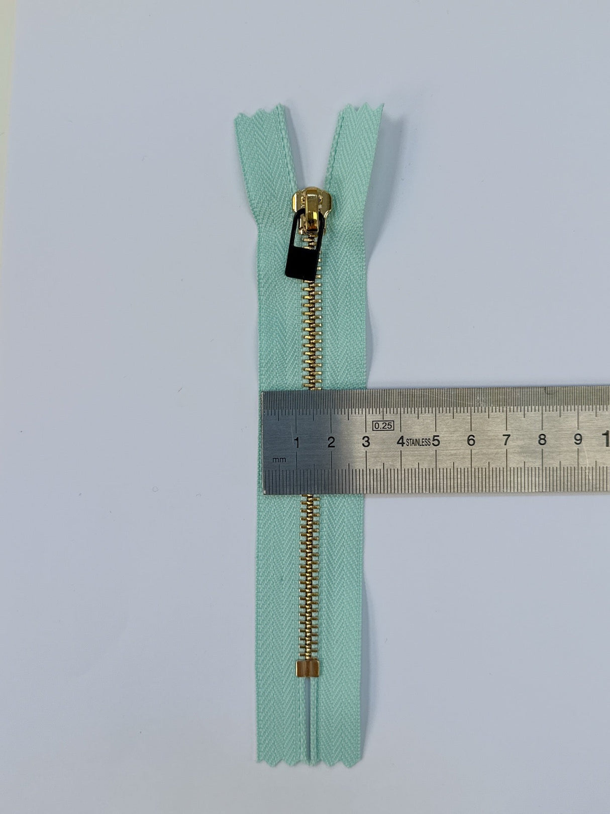 Metal Sewing Notions in Golden Green