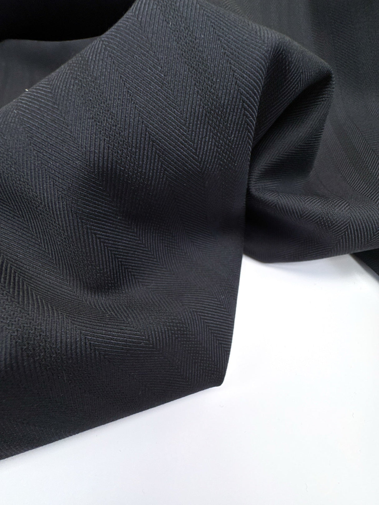 Wool Blend Twill Striped Purple Black