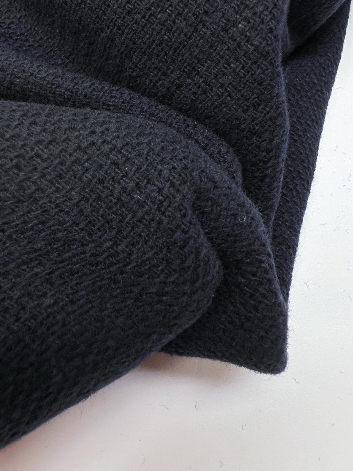 Bonded Wool Acrylic Coat Fabric Blue