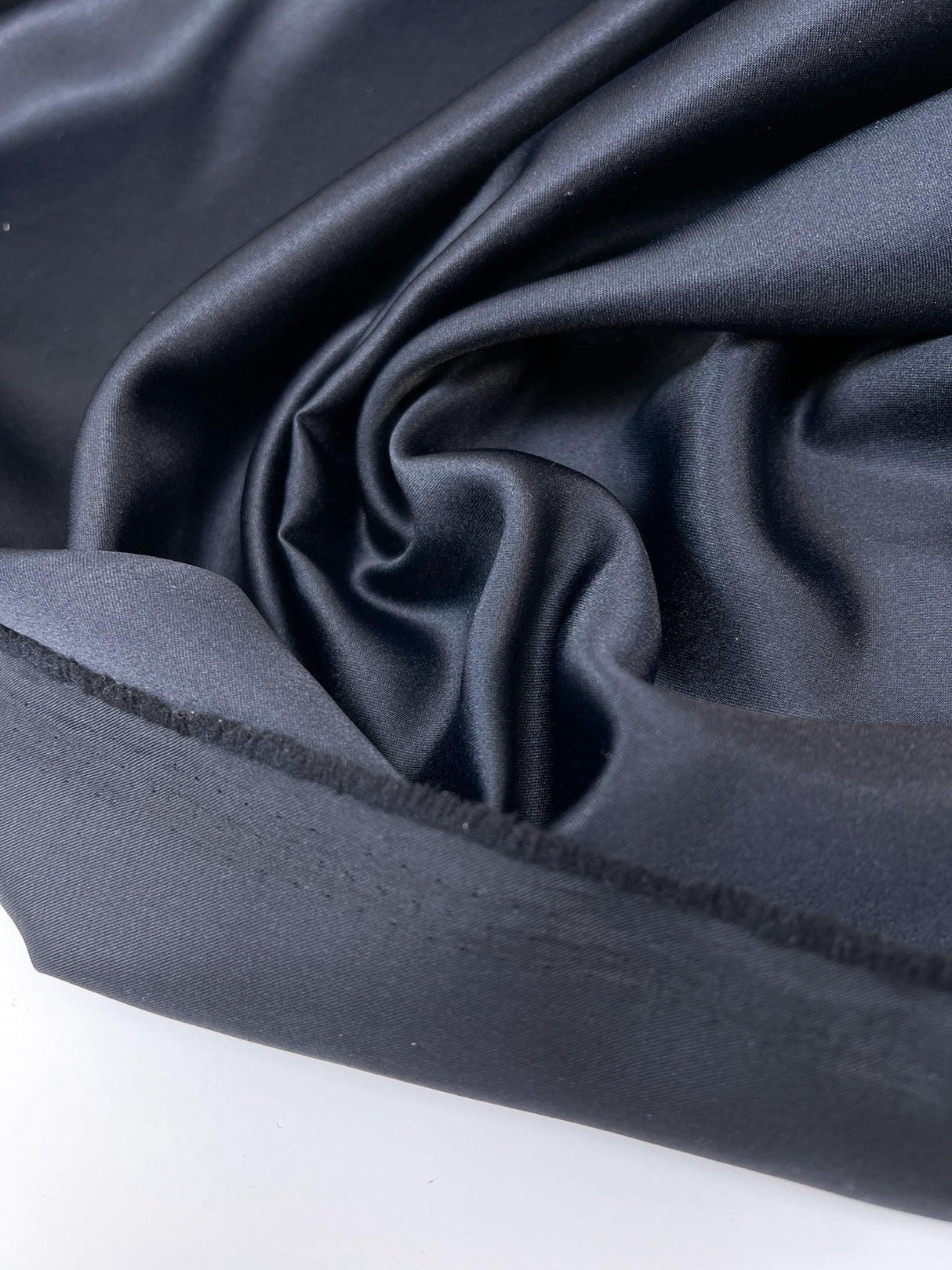 Blue Polyester Sateen