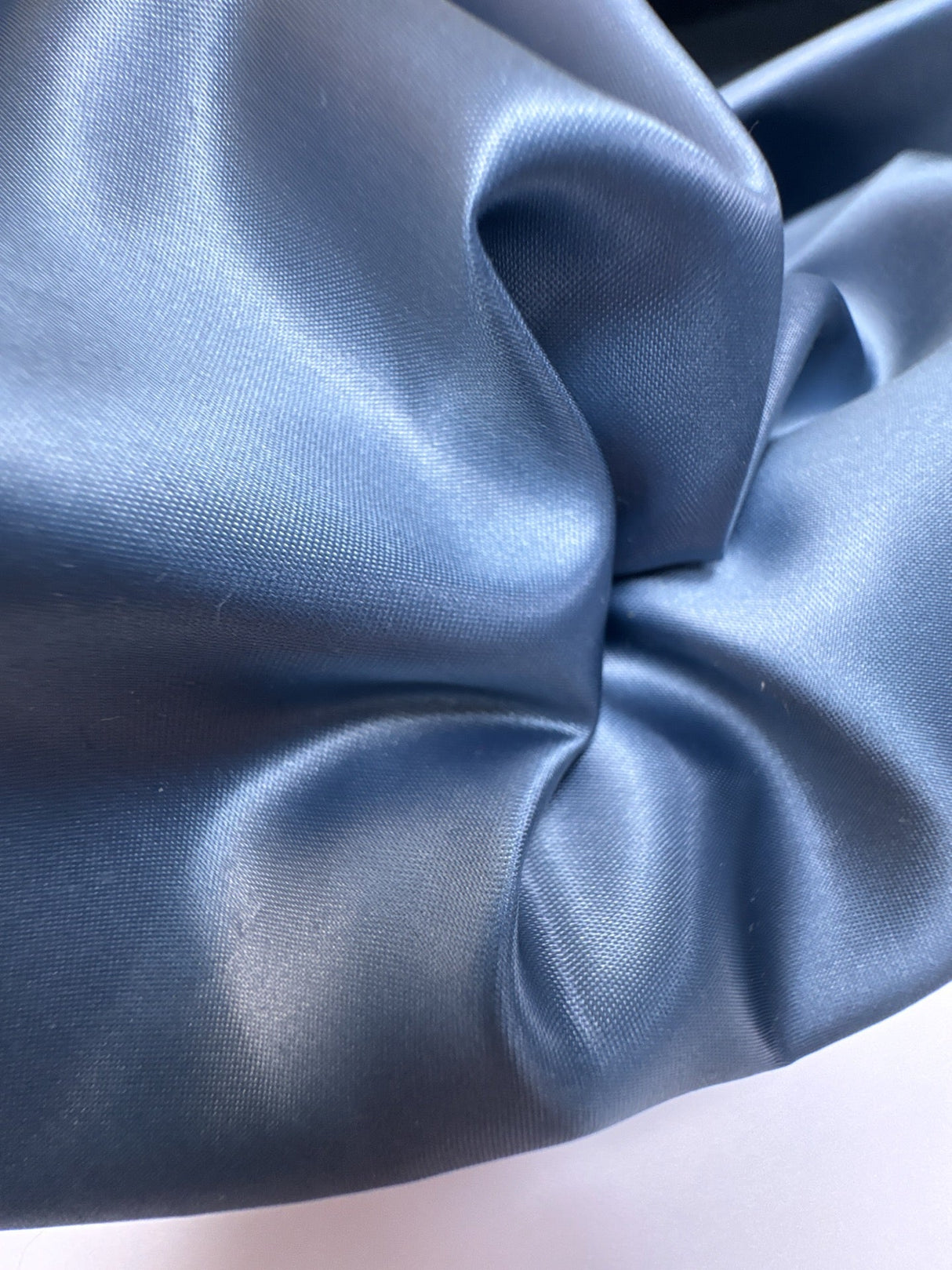 Polyamide Sateen Blue Shades Fabric