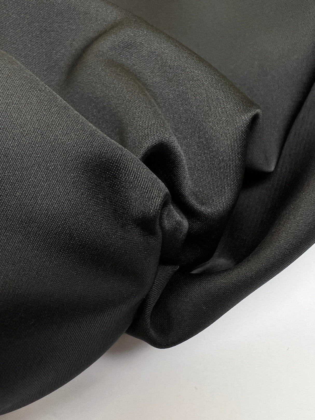 Polyester Sateen Fabric Black