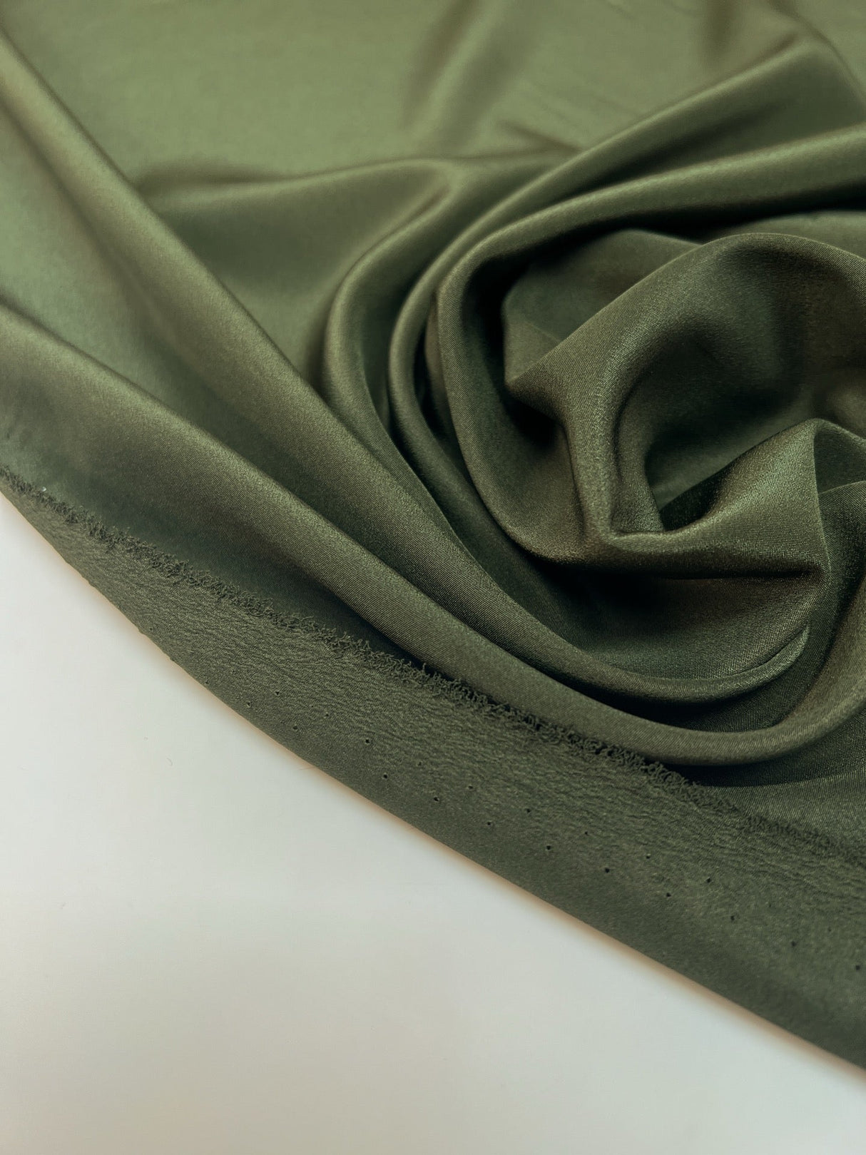 Green Crepe Polyester Fabric