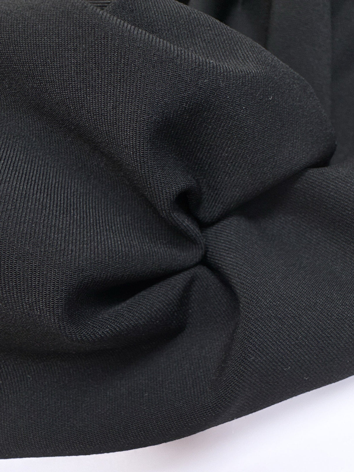 Black Polyamide Elastane Twill