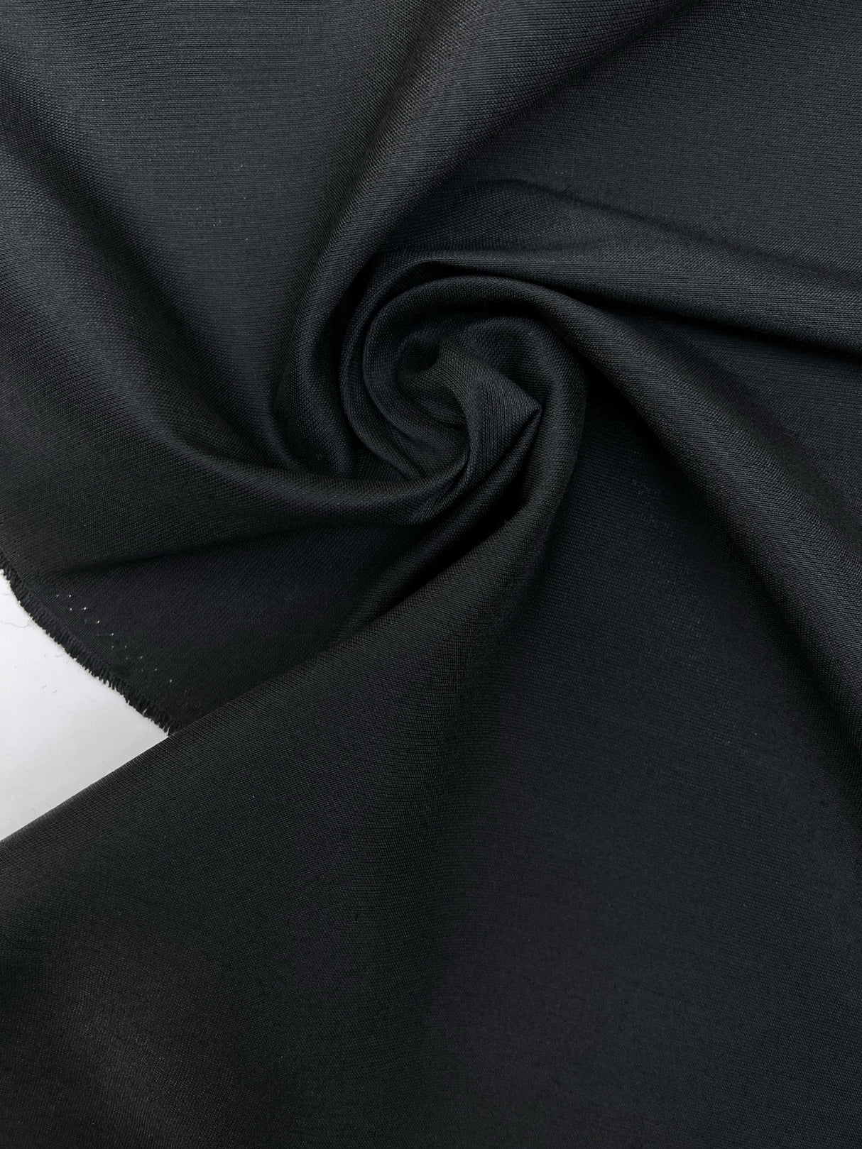 Black Cotton Polyamide Casual Fabric