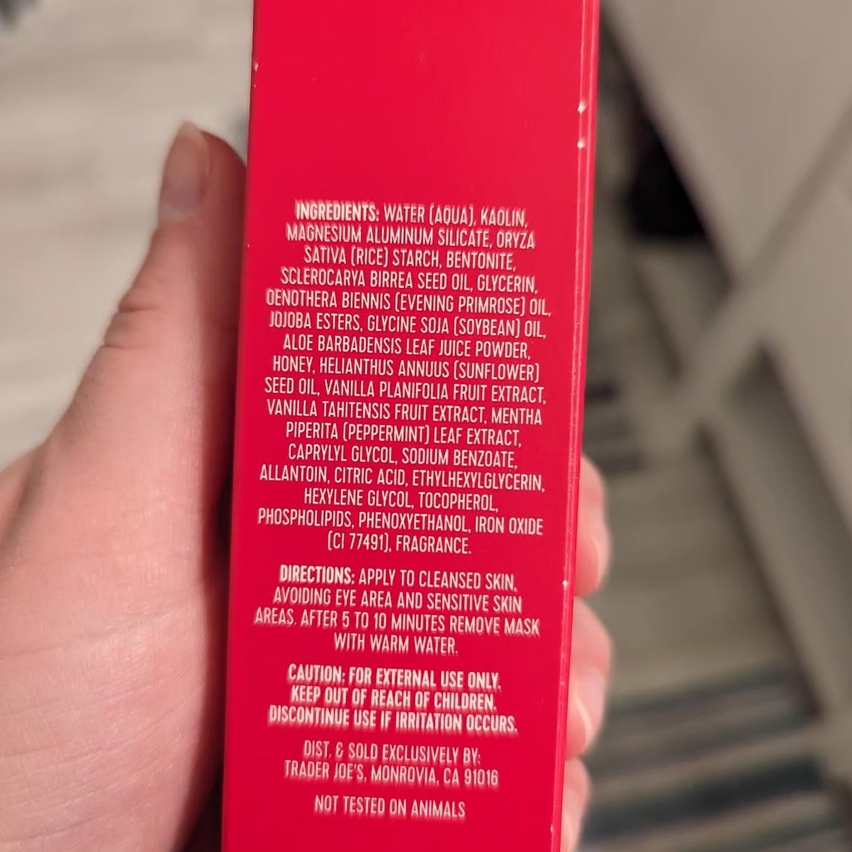Trader Joe’s Pink Peppermint Face & Body Mask | 1 Each