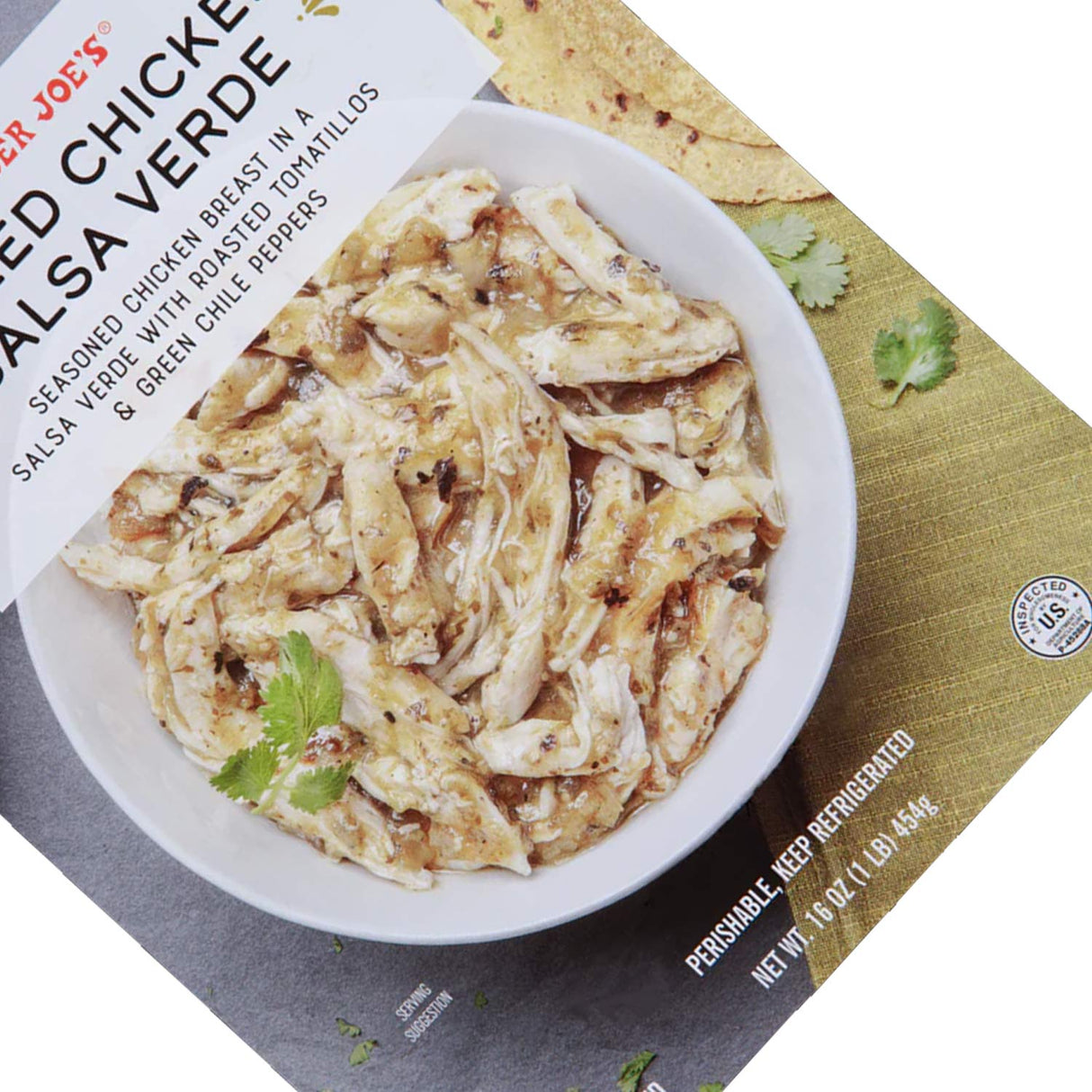 Pulled Chicken Salsa Verde 16 Oz