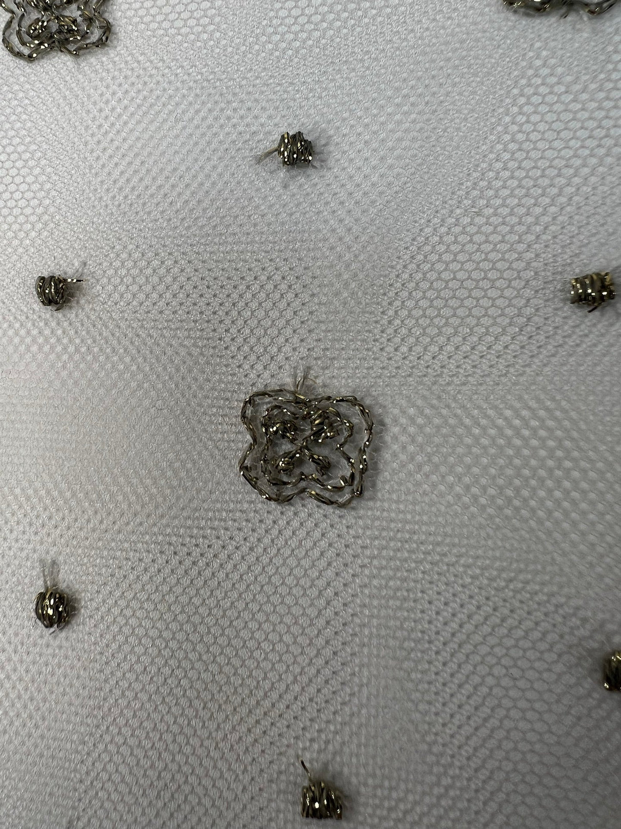 Lace Embroidered Golden Pink