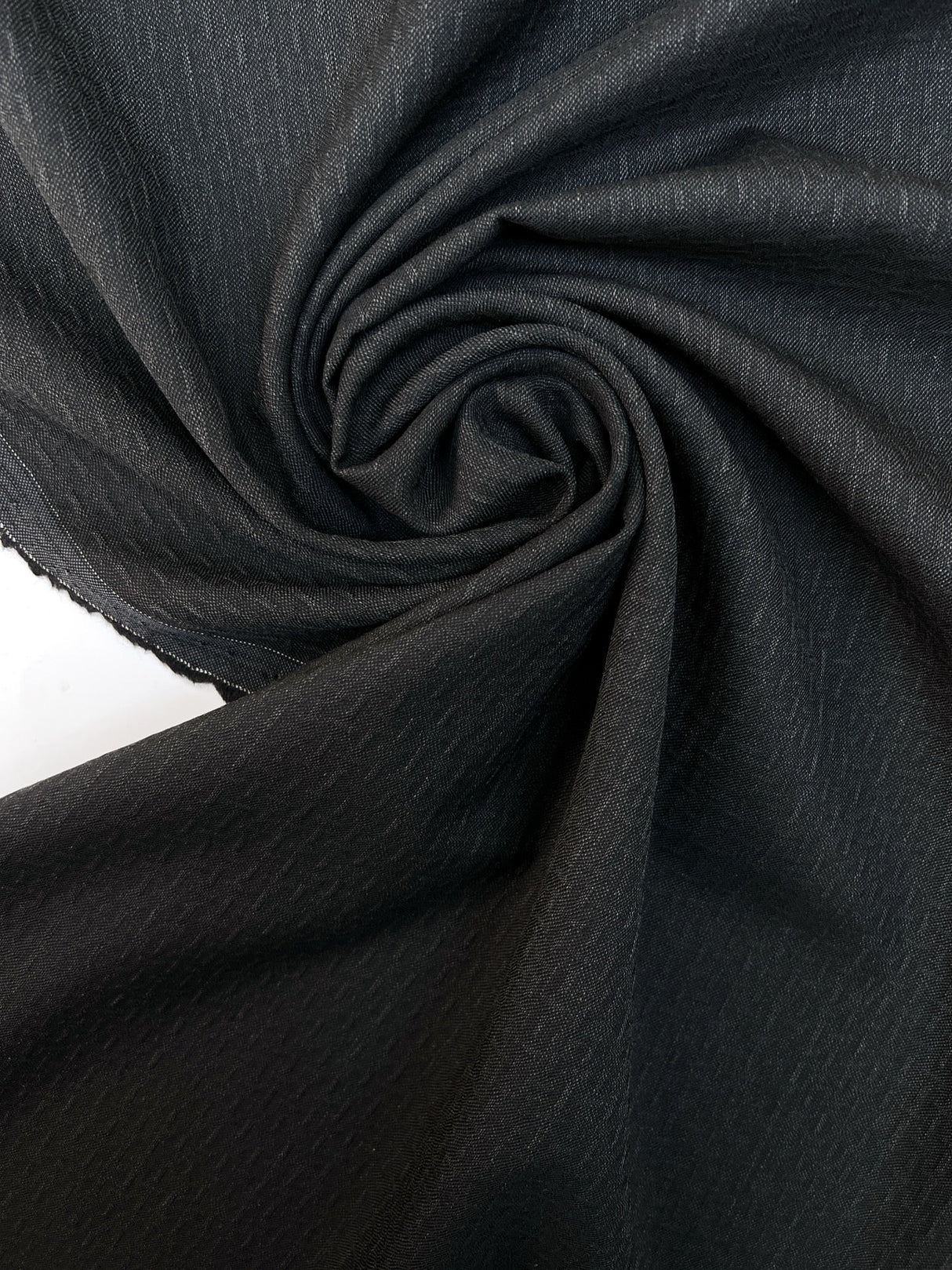 Wool Jacquard Melange Gray Black