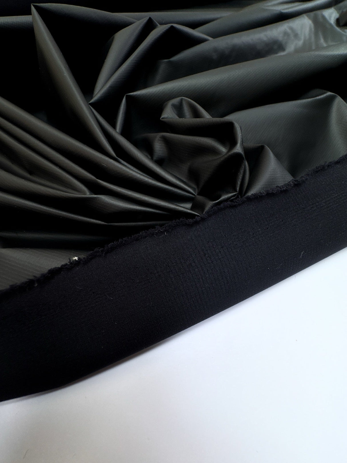 Black Ripstop Polyester Fabric