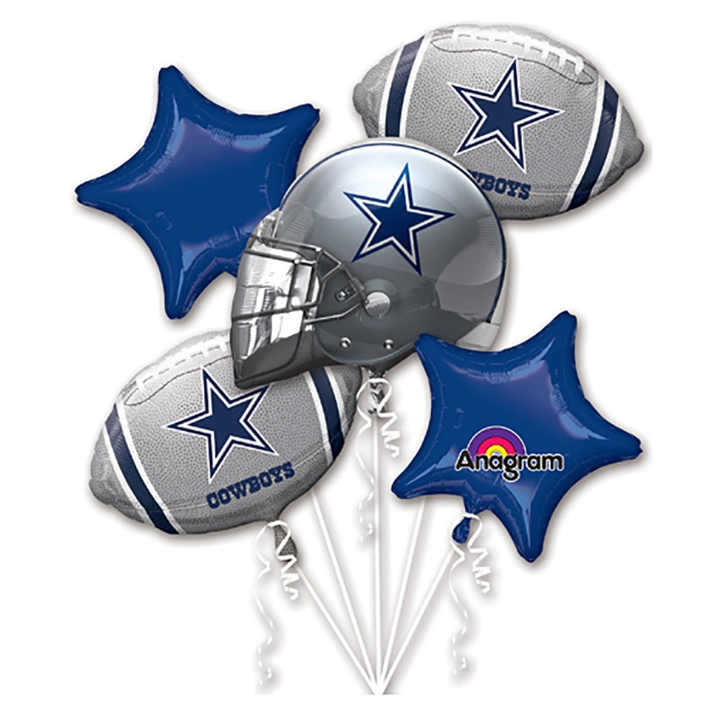 Foil Balloon Dallas Cowboys Bouquet