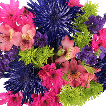 Floral Fireworks Flower Bouquet Fresh Mixed Arrangement