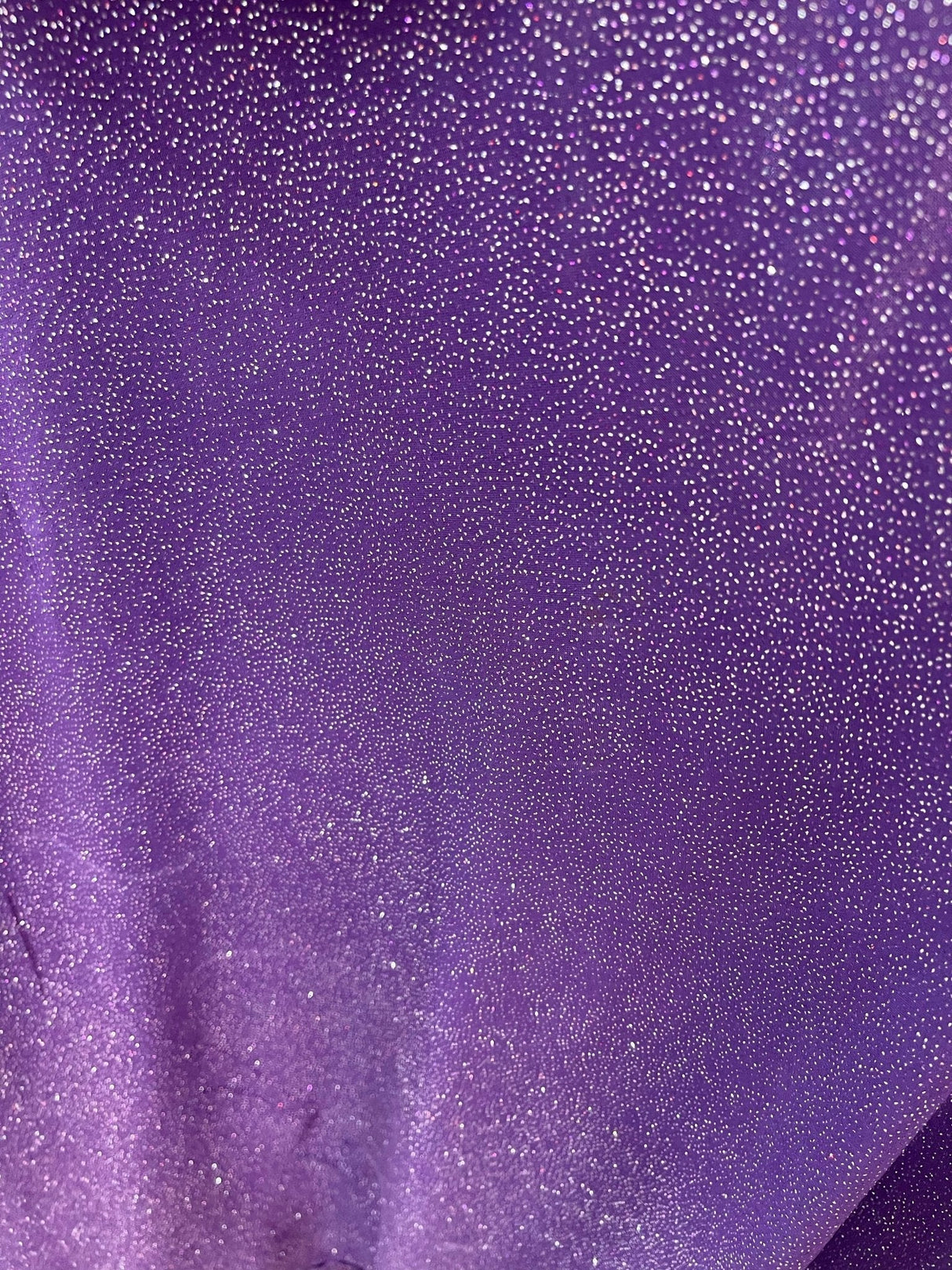 Selena Polyester Spandex Fabric - Dark Purple Shiny Iridescent Glitter, 50-54" Width, 36" Length (1 Yard)
