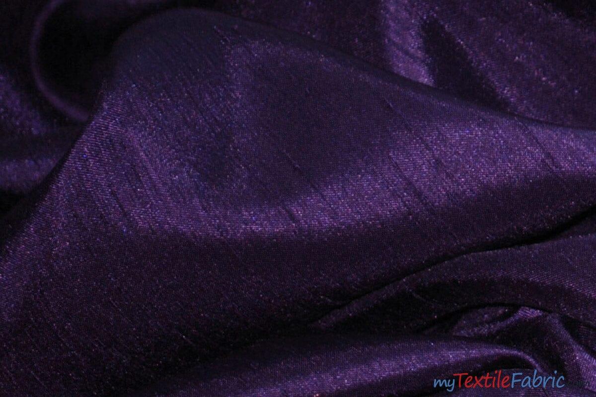 Shantung Satin Polyester Fabric - Reversible Satin Dupioni Silk, Multiple Colors, 58/60" Width (Yards, Bolts, Sample Swatches)