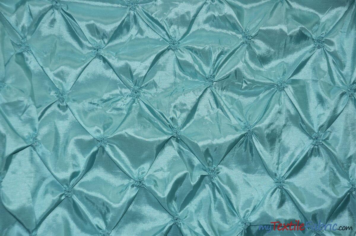 Pinwheel Button Taffeta Polyester Fabric - Pinwheel Button Texture, 48" Wide, Multiple Colors (1 Yard)