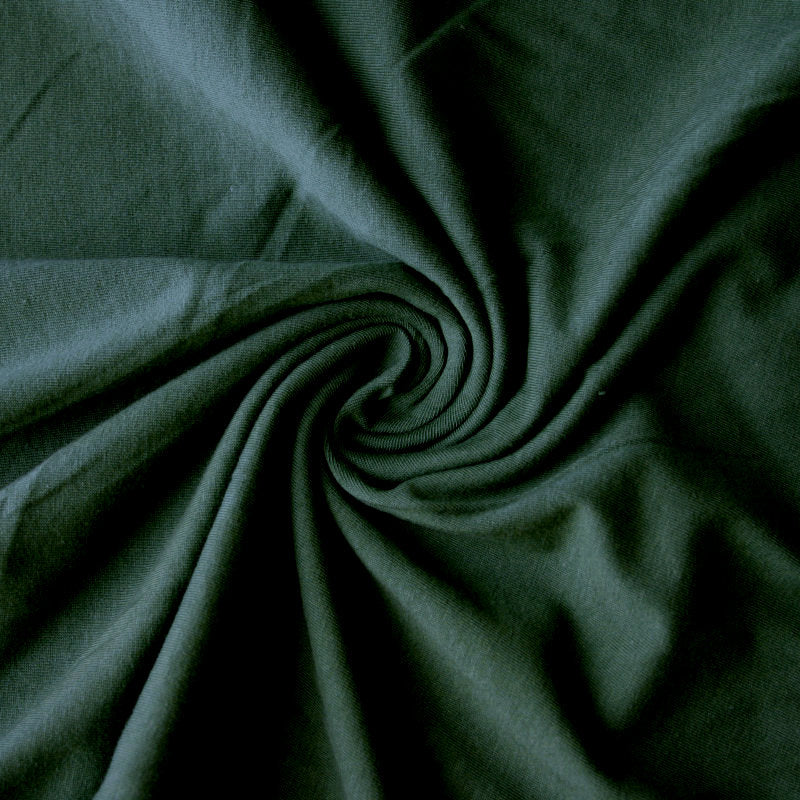 Cotton Lycra Jersey Knit Fabric Hunter Green
