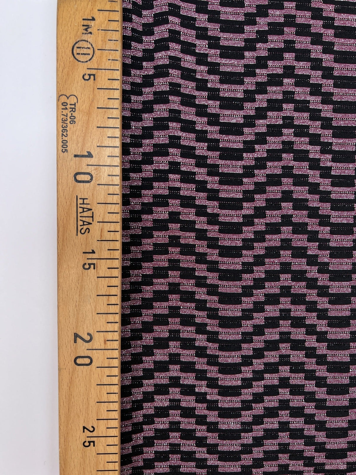 Lurex Knitted Blend Ribbed Silver Red Black