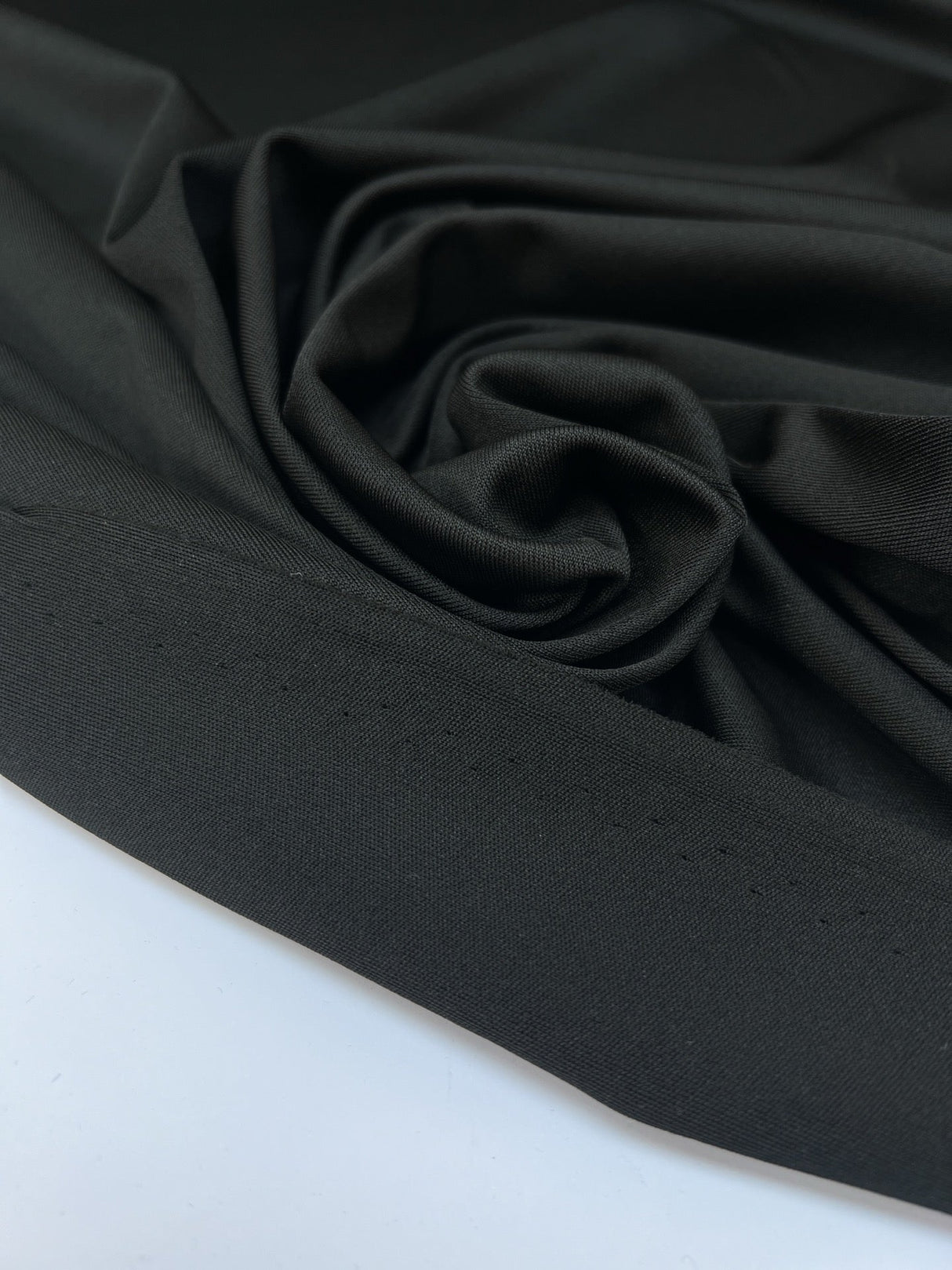 Black Polyamide Elastane Knitted Fabric