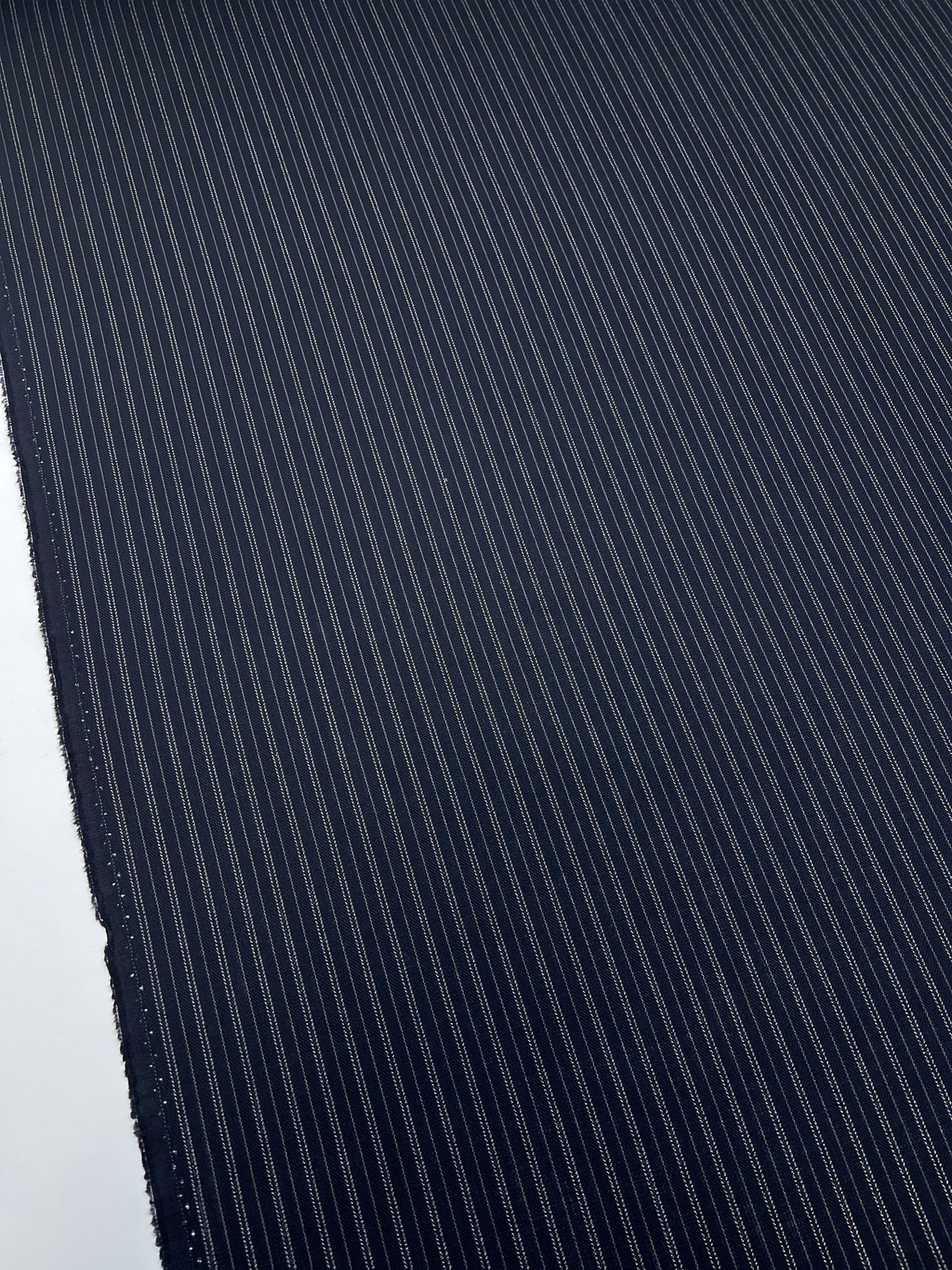 Wool Striped Herringbone Fabric