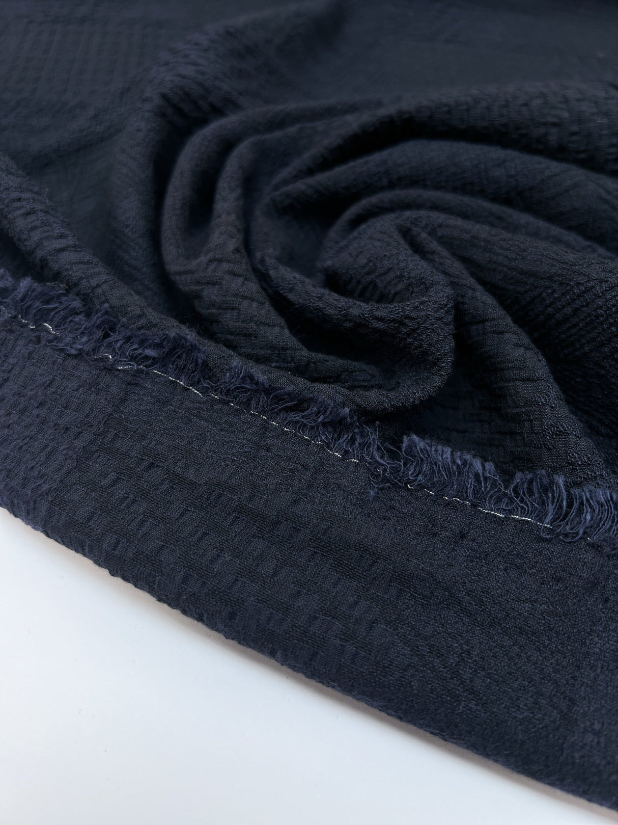 Rayon Blend Woven Geometric Blue