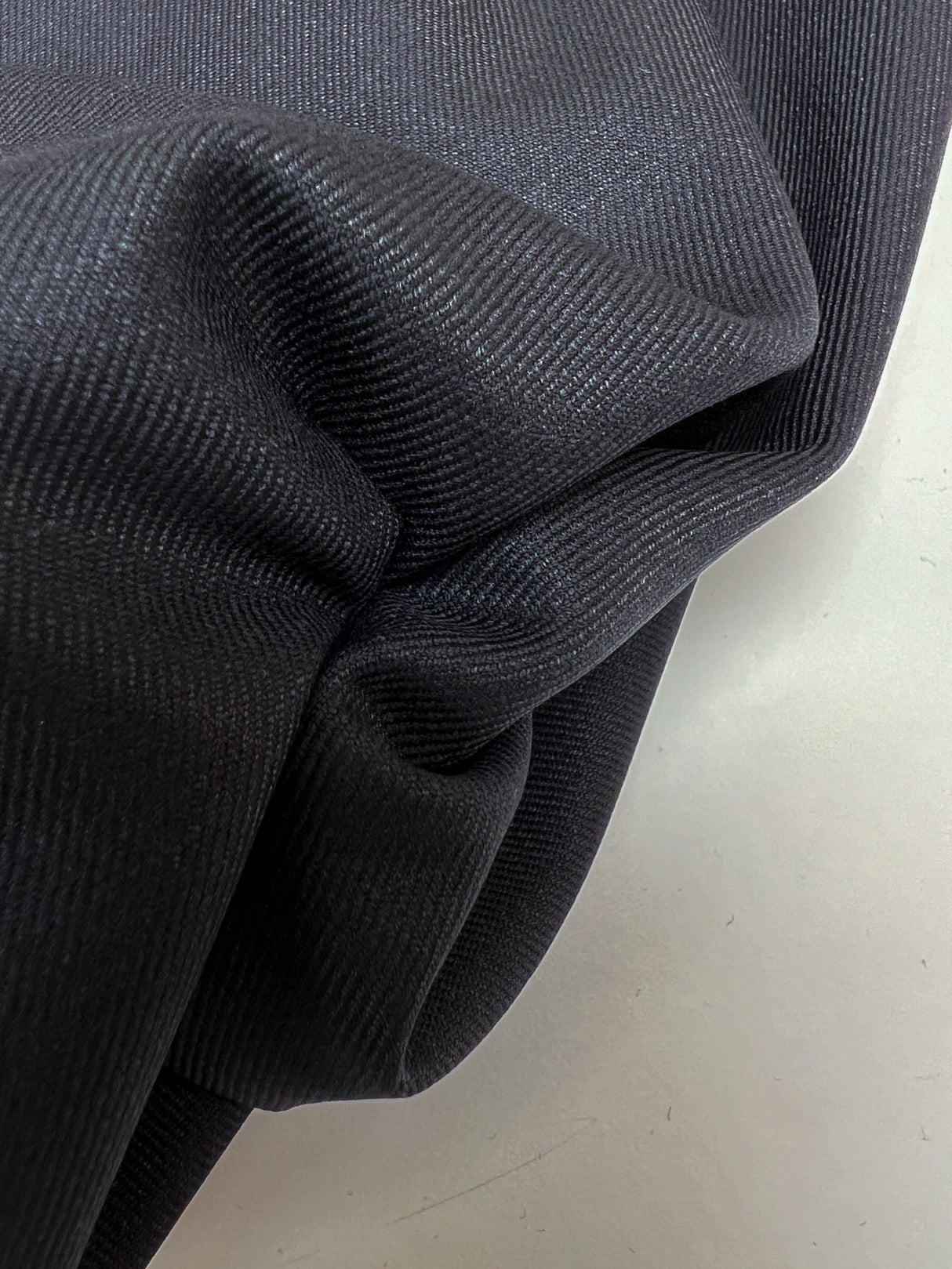 Blue Polyester Viscose Twill