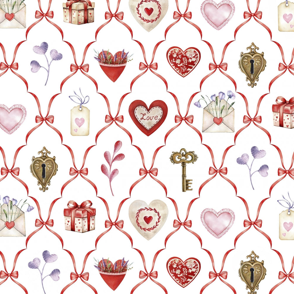 Cuddle Fabric Digital Multi Key To My Heart 58"-60"