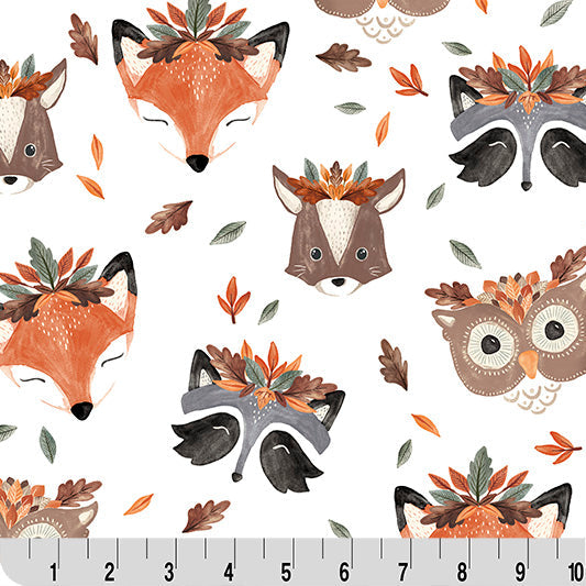 Cuddle Fabric Digital Multi Leaf Me Be