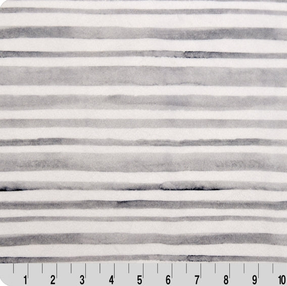 Cuddle Fabric Digital Alloy Stripe 58-60"