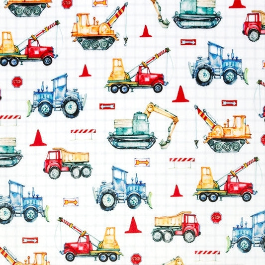 Cuddle Fabric Digital Worksite Multi 58-60"