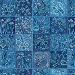 Cotton Denim Patchwork Hug Fabric 44/45"