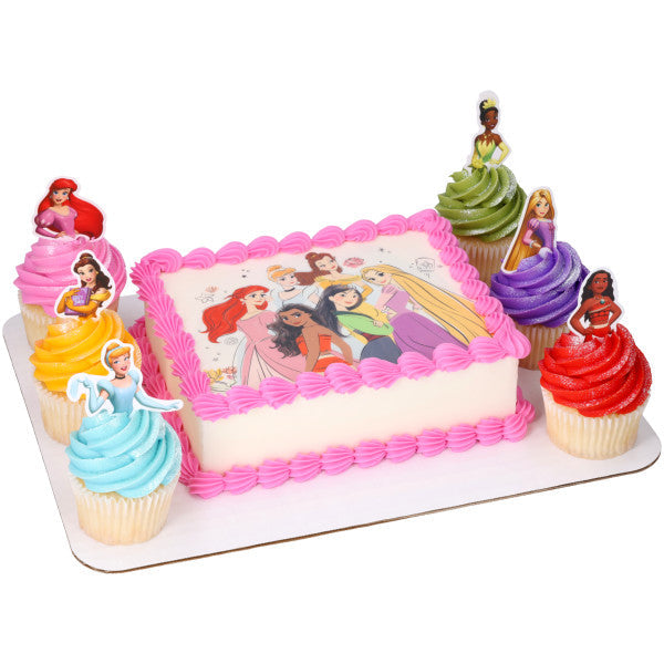 Disney Princess Cupcake Decorating Pics Toppers 12 set
