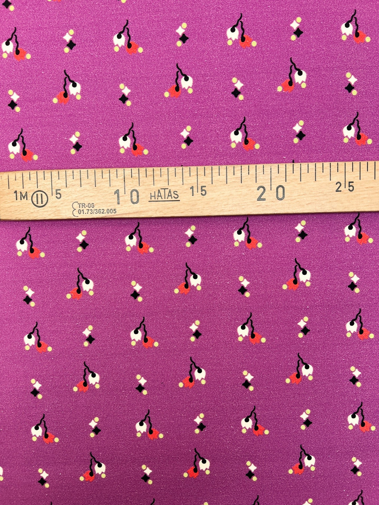 Cotton Twill Printed Purple