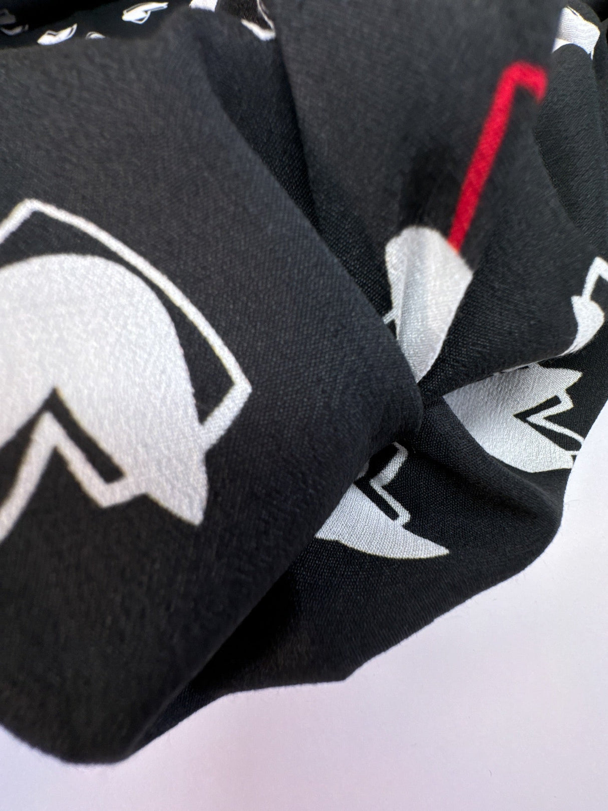 Viscose Crepe Black White Printed