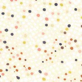 Cotton Print Whisper Block Print Dots Fabric 44/45