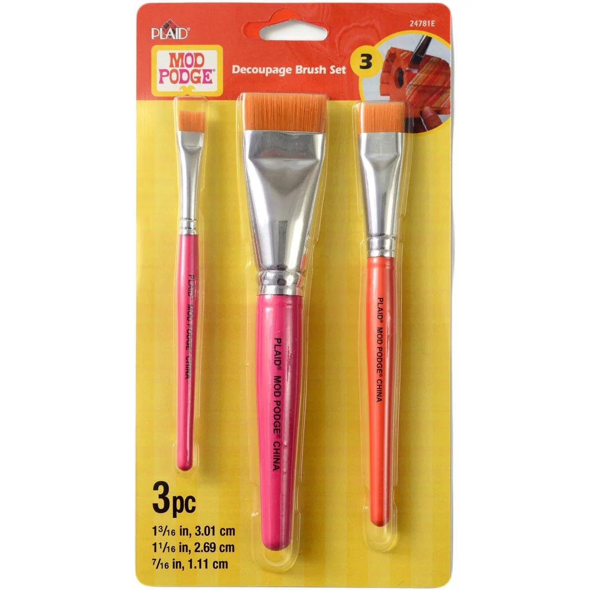 Decoupage Brush Set (3 Set)