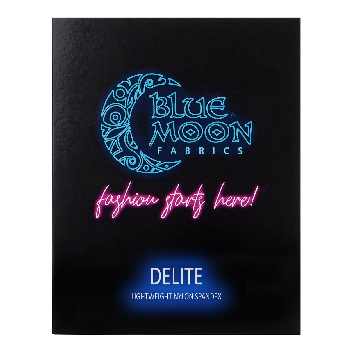 Delite Lightweight Nylon Spandex Fabric - Color Card, 38 Colors (1 Card)